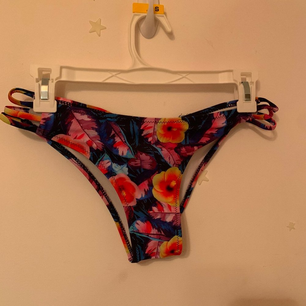 Low Rise Floral Bikini Bottoms